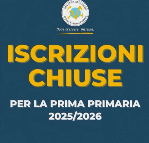 Iscrizioni per la Prima Primaria CHIUSE!